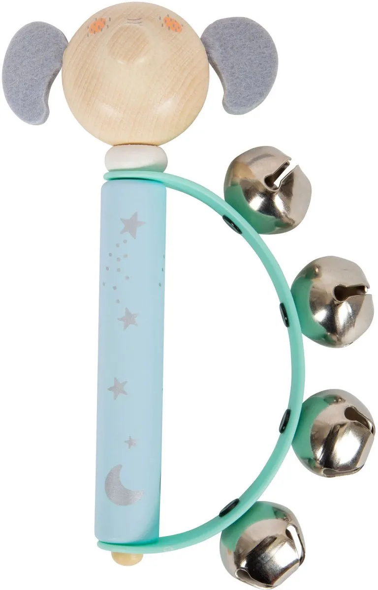 Small Foot Houten Baby Tamboerijn Dier Pastel - 1 Stuk