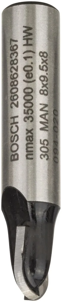 Bosch Halfrondprofielfrezen 8mm R1 4mm