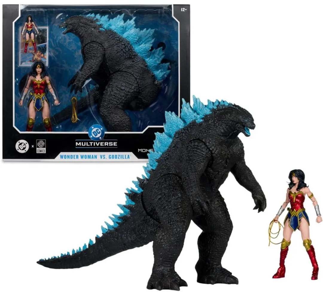 McFarlane Toys DC Multiverse Wonder Woman vs Atomic Blast Godzilla 2-Pack - 18cm
