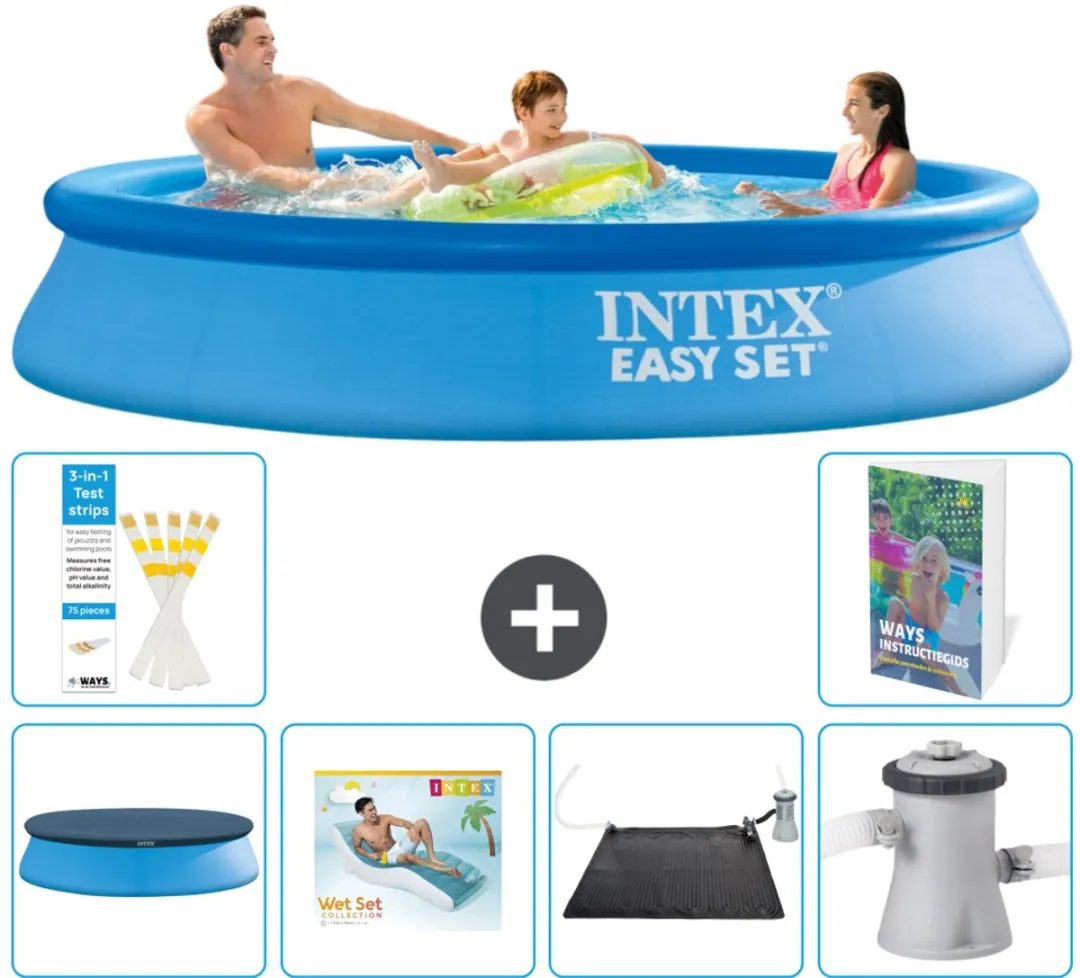 Intex Easy Set Rond Zwembad 305x61cm - Blauw - 7-delig