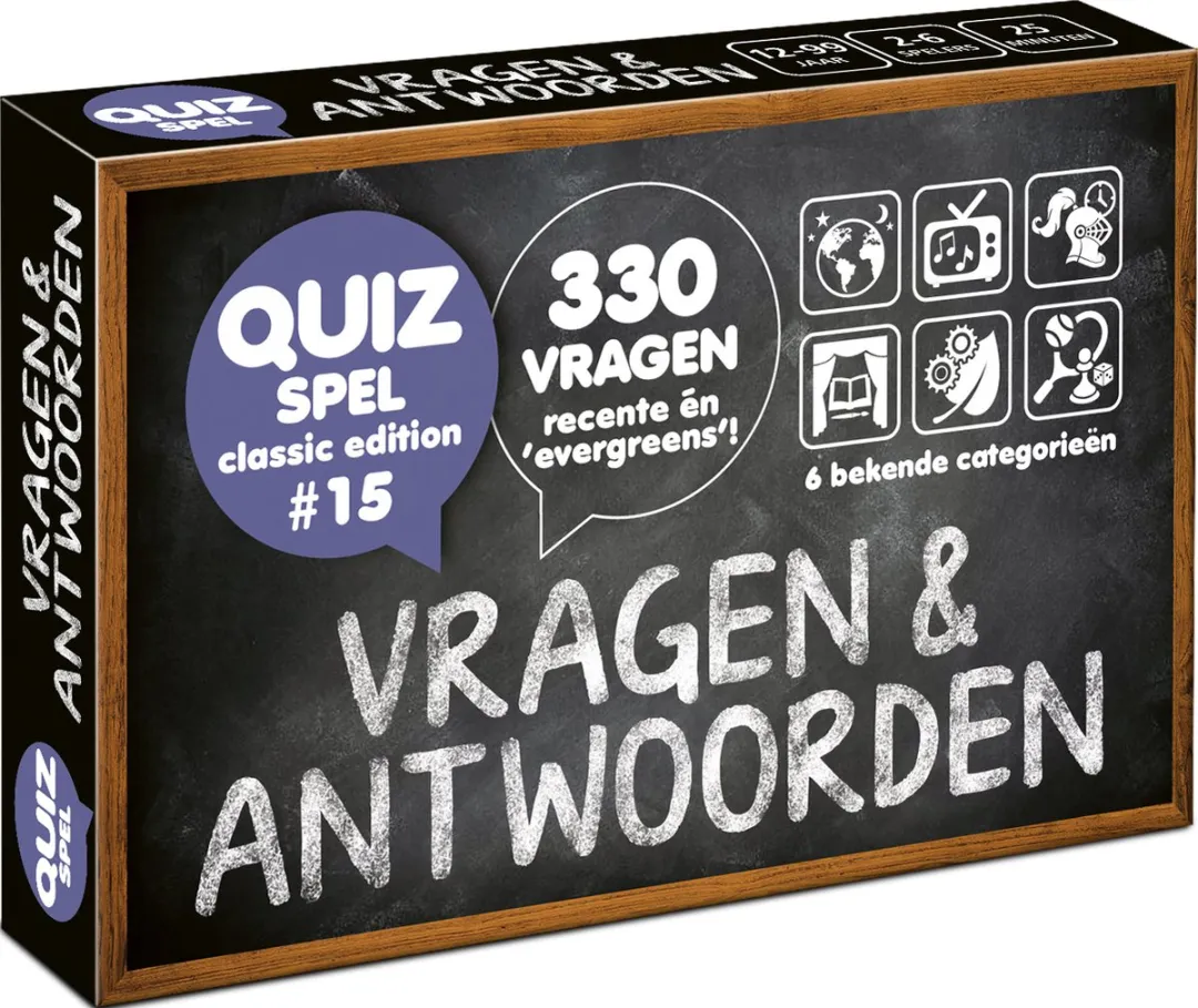 Vragen & Antwoorden #15 Trivia Quiz & Uitbreiding - 330 Vragen