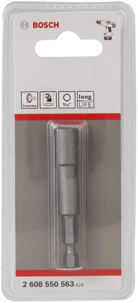 Bosch GSR6-25 Dopsleutel 65mm - Magnetisch 1/2"