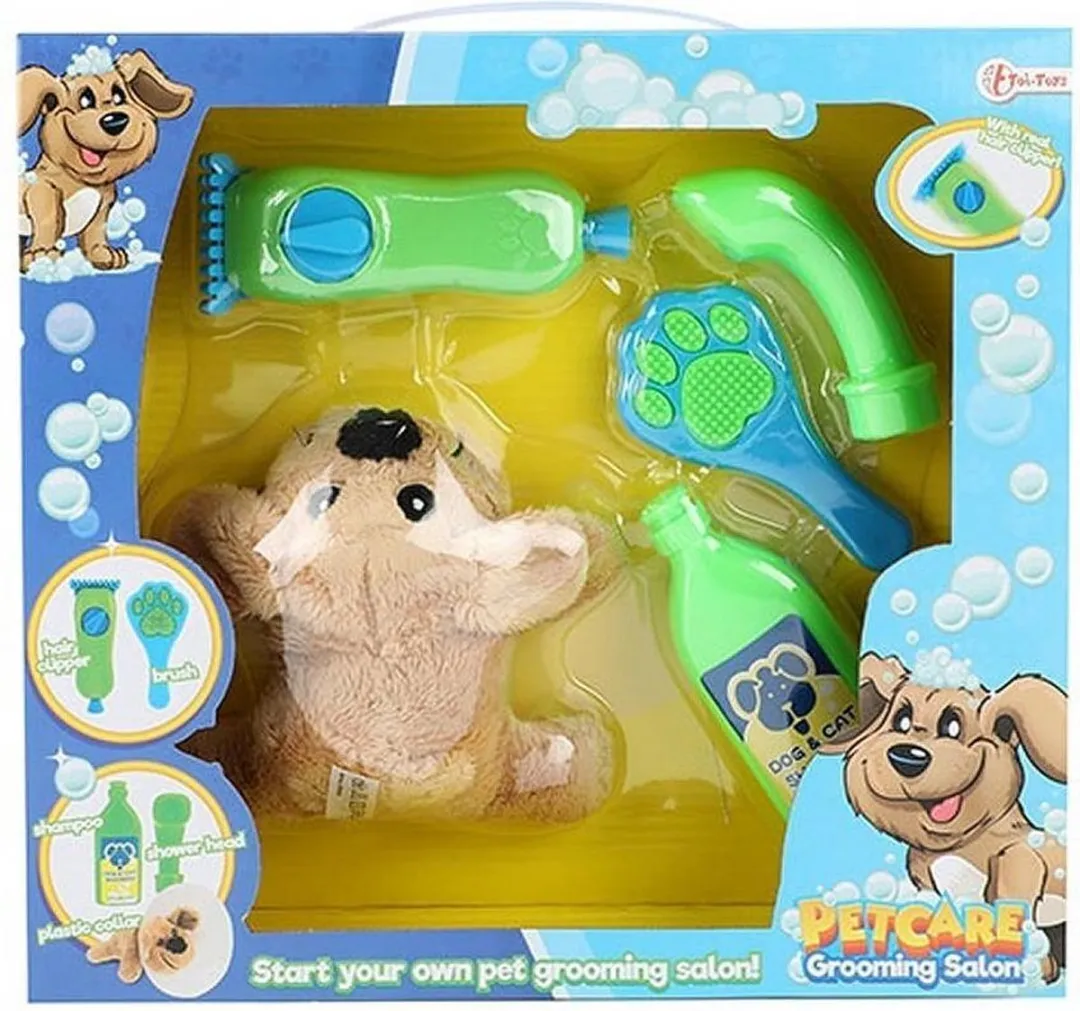 Toi-Toys Speelset Hondentrimsalon Junior 6-delig - Groen/Blauw