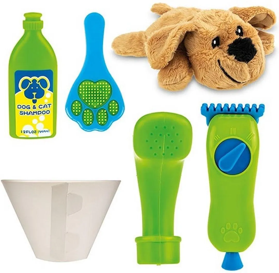 Toi-Toys Speelset Hondentrimsalon Junior 6-delig - Groen/Blauw