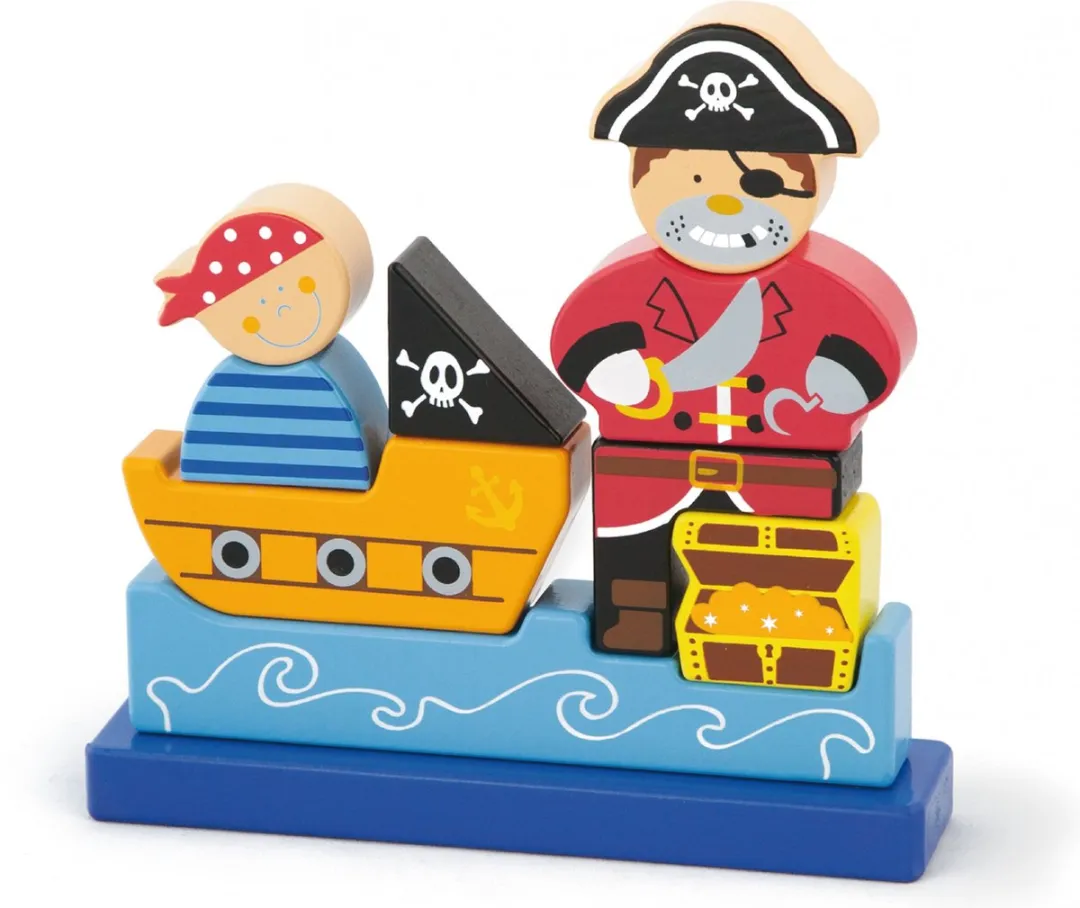 Viga Toys Stapelfiguur Piraat 50077