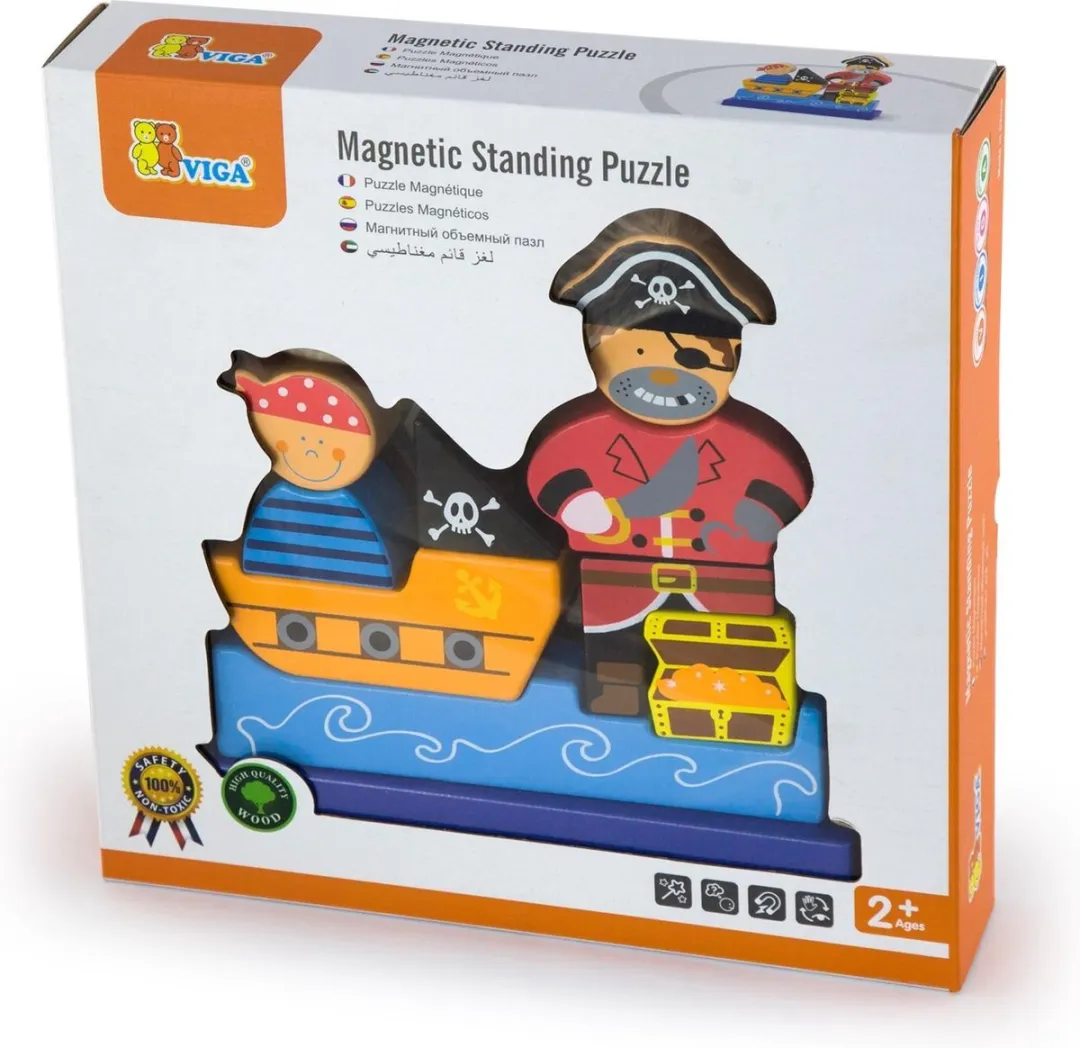Viga Toys Stapelfiguur Piraat 50077 - 11-delig - Multicolor