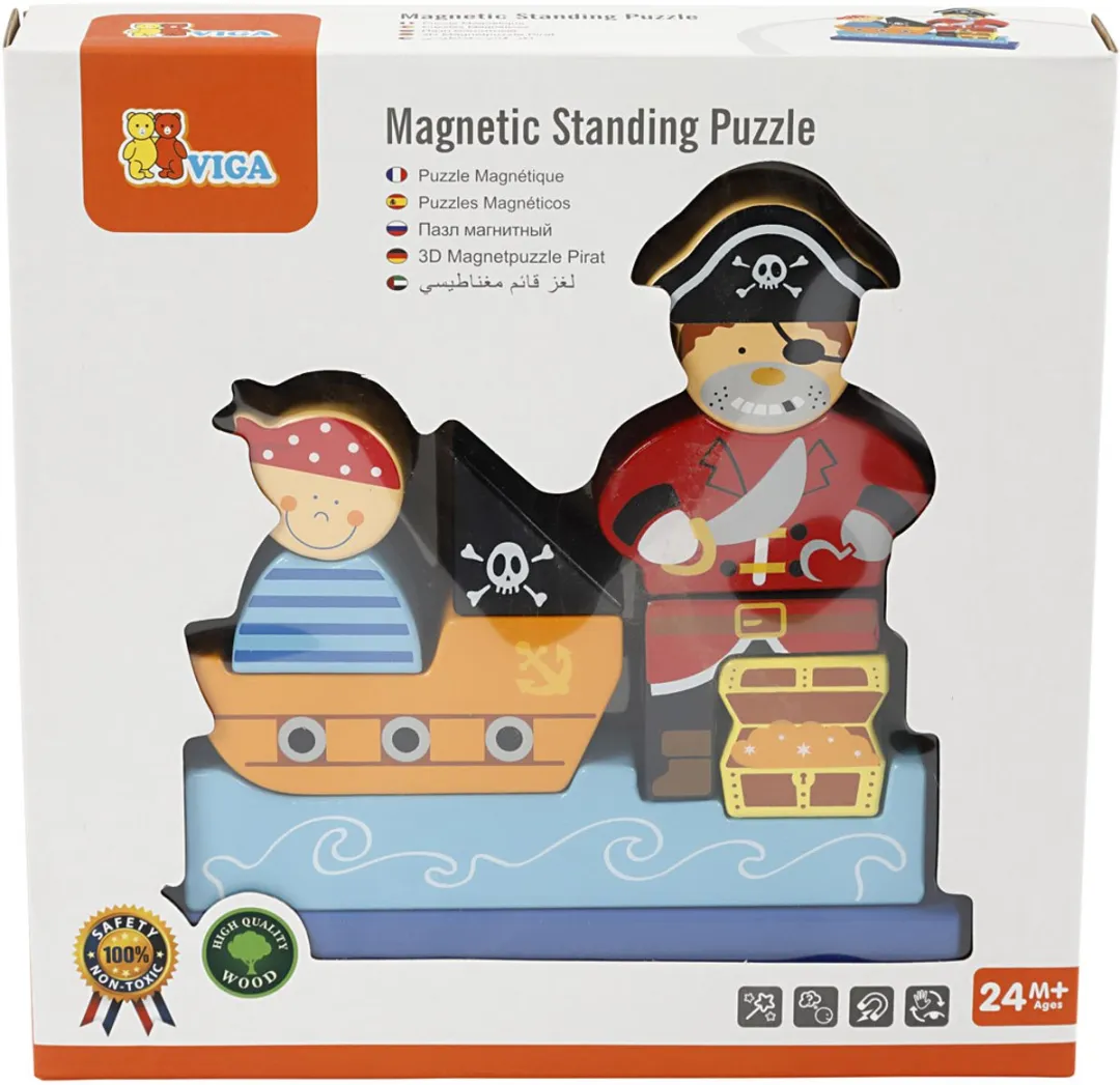 Viga Toys Stapelfiguur Piraat 50077 - 11-delig - Multicolor