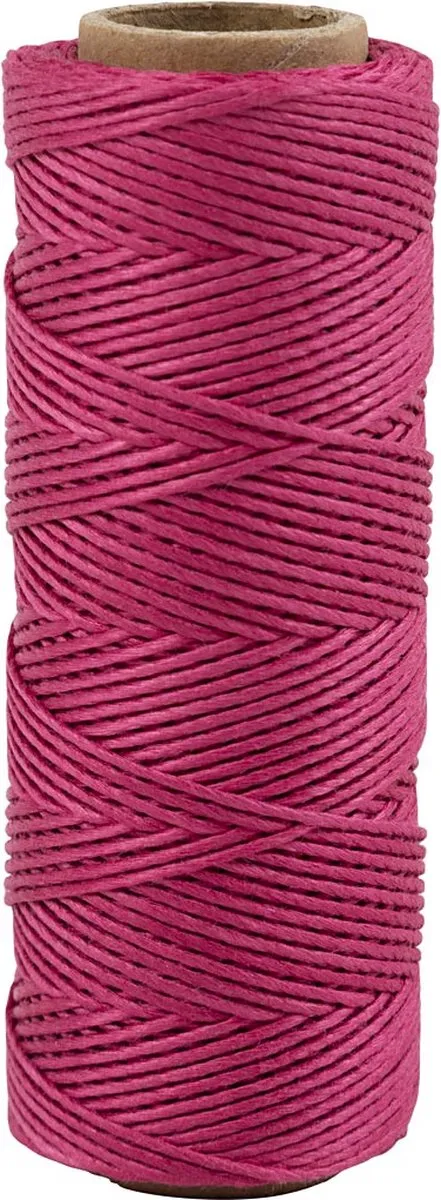 Creativ Company Bamboekoord 1mm Donkerroze 65m