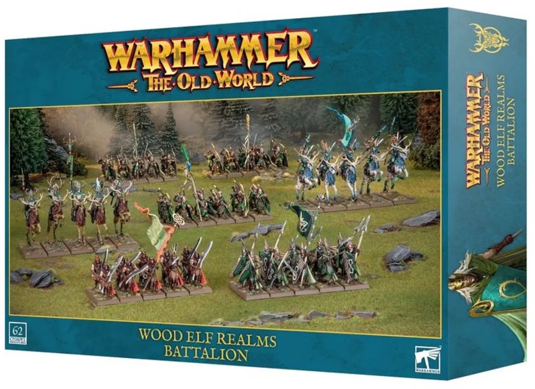 Games Workshop Warhammer The Old World Wood Elf Realms Bataljon 62 Onderdelen