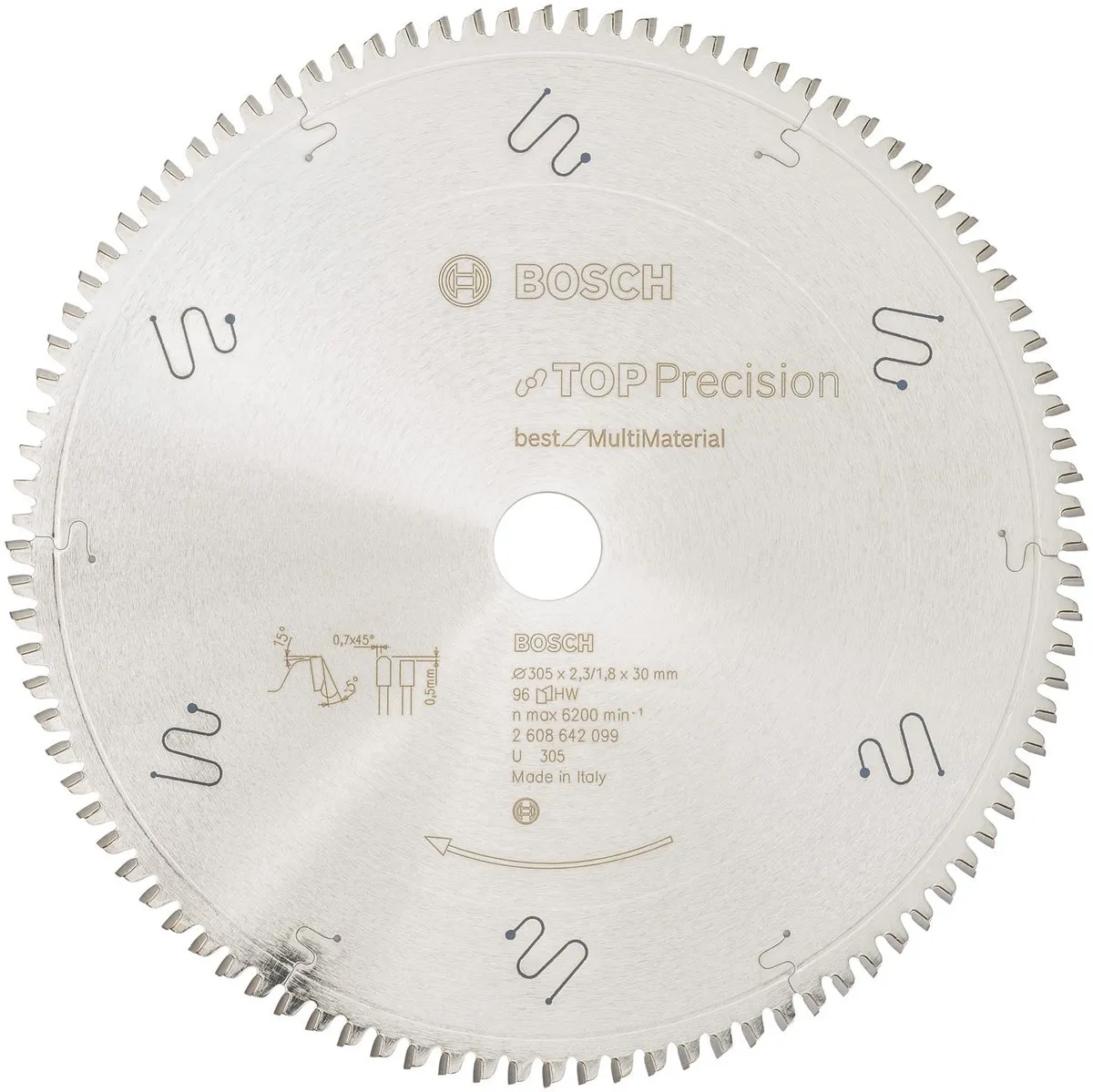 Bosch Professional Cirkelzaagblad Top Precision 305mm 96 Tanden