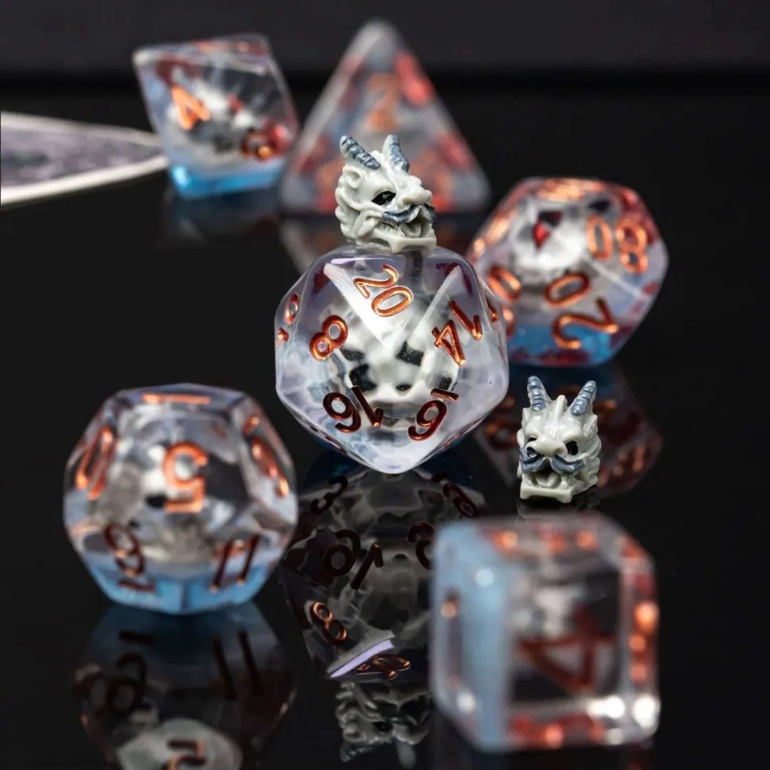Lapi Toys D&D Dobbelstenen Set 7 Stuks - Transparant