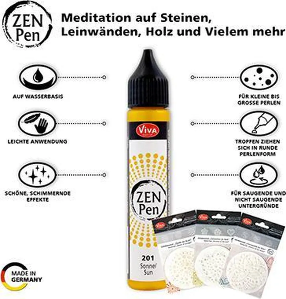 Viva Decor Zen-pen Set 21-delig - 6 Kleuren