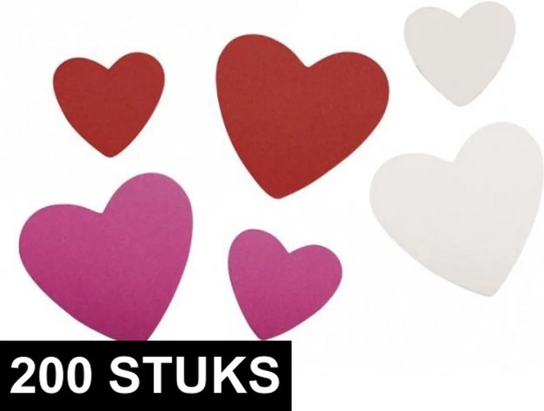 Rayher Crepla Foam Hartjes Mix Kleuren - 200 Stuks