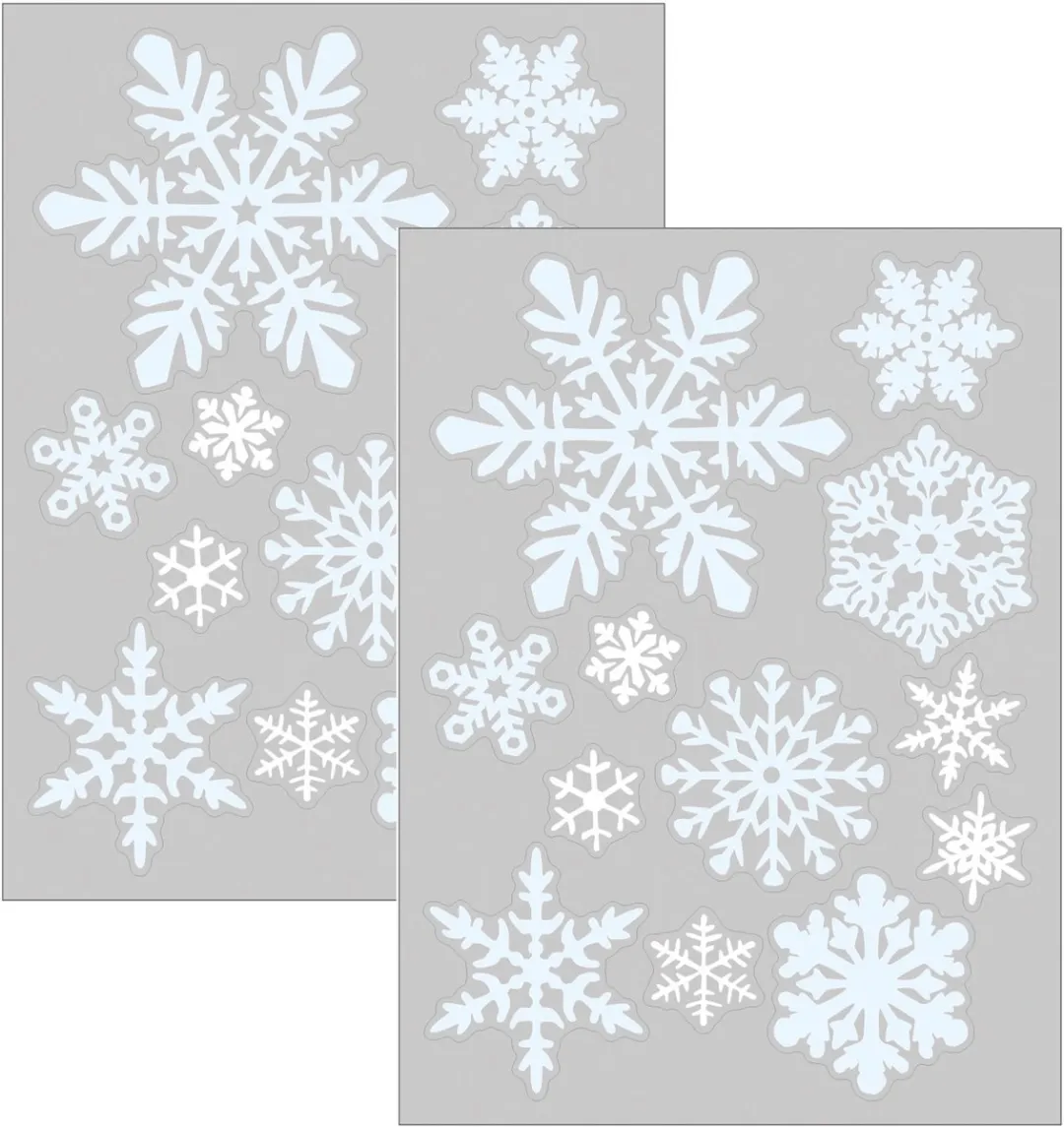 Anna's Collection Kerst Raamstickers Sneeuwvlokken