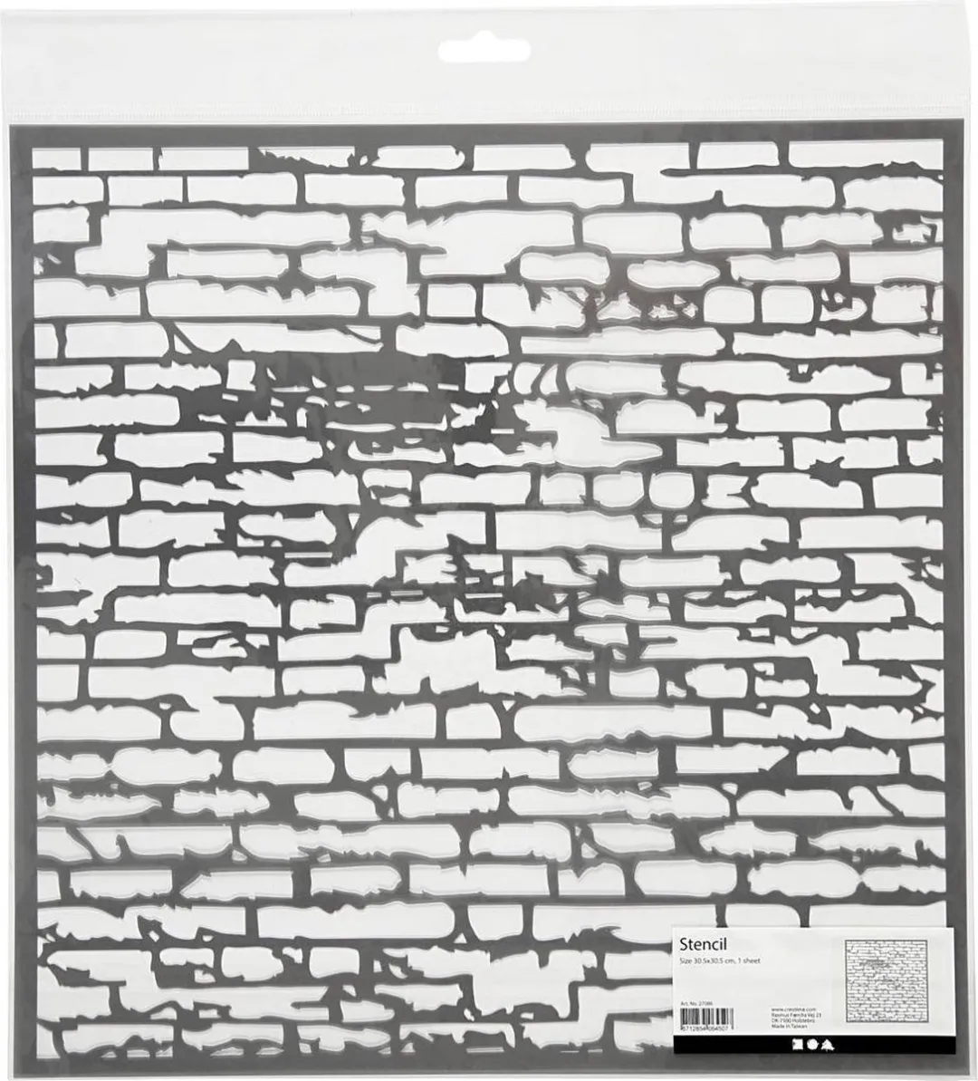 Creativ Company Sjabloon Stenen Muur 30,5cm
