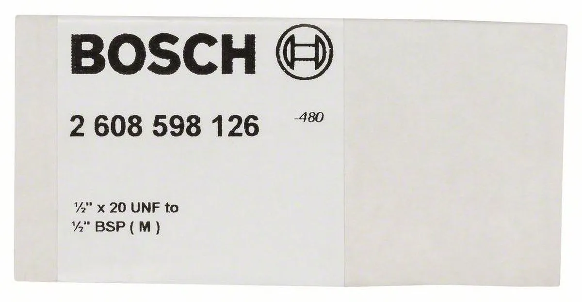 Bosch Adapter 1/2" G 1/2" voor Diamantboren