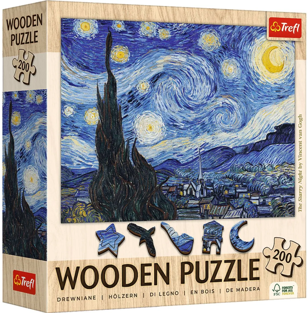 Trefl The Starry Night Vincent van Gogh Puzzel 200 XXL Stukjes