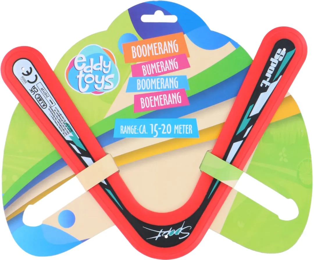 Eddy Toys Boemerang - 15-20m Bereik - Assorti Kleuren