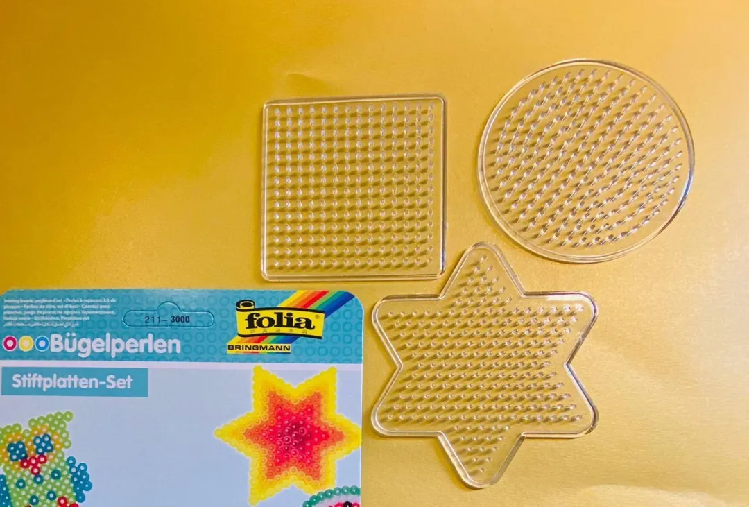Folia Strijkkralen Bordjes Basic - 3 Stuks Wit