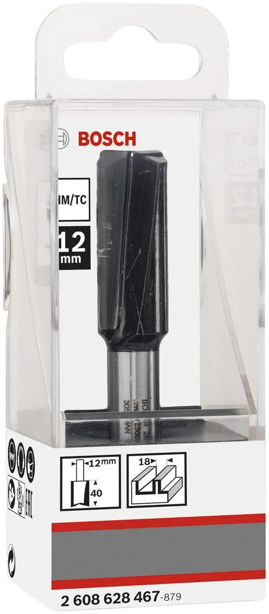 Bosch Vingerfrezen 12x18x40mm - G 81mm - afbeelding 2 van 6