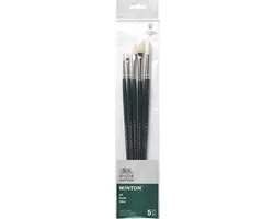 Winsor & Newton Winton Oliepenselen Set 5 Stuks