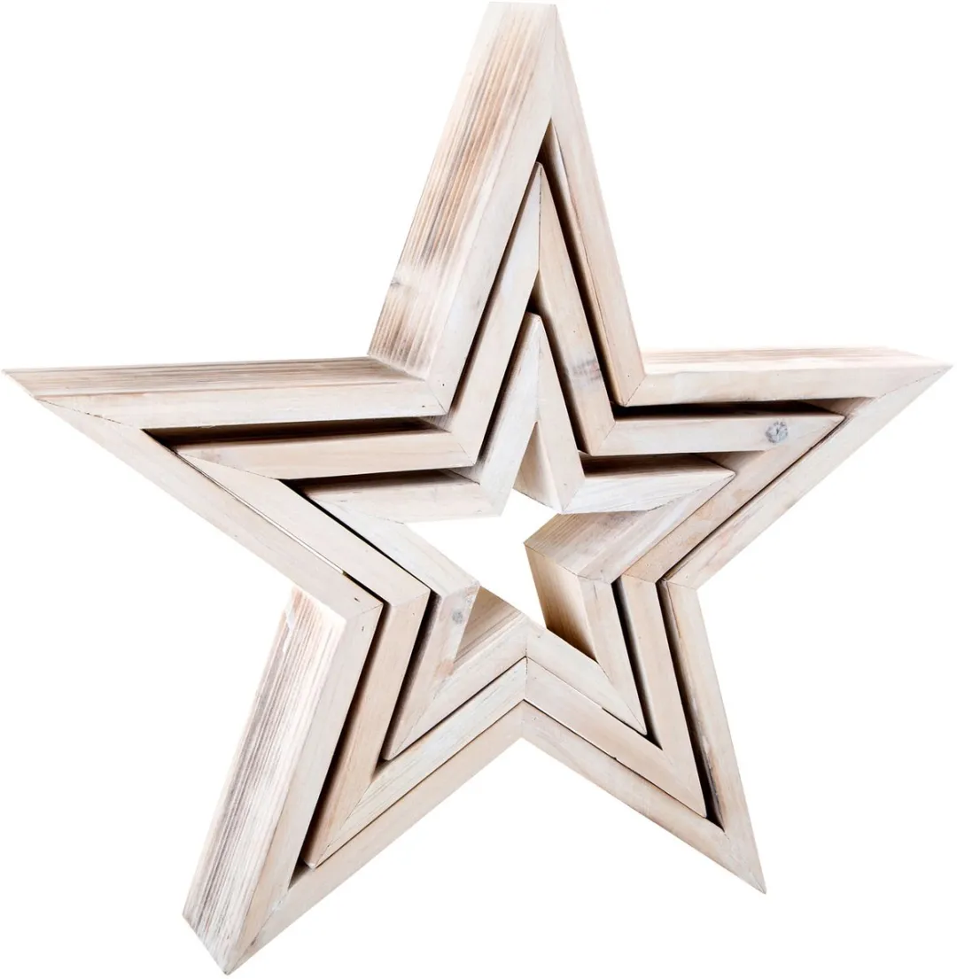Small Foot Houten Decoratieve Sterren - 3 Stuks Wit