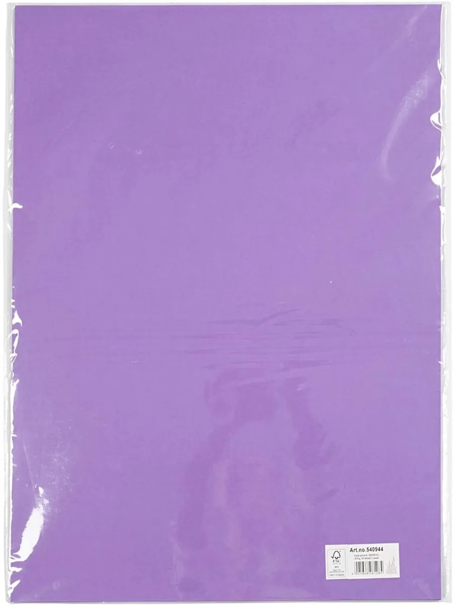 Creativ Company Fotokarton Paars 300g - 50x70cm - 10 Stuks