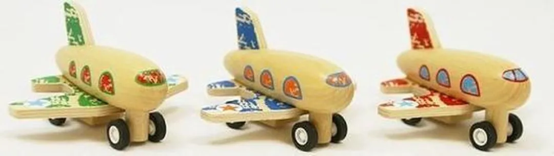 Simply for Kids Houten Vliegtuigje SG22693 - Multicolor