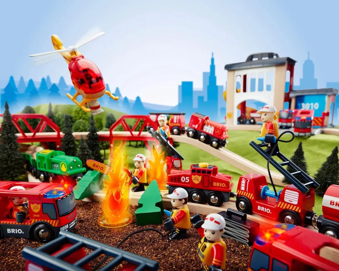 BRIO Treinset Brandweer 33815 - Meerdere kleuren