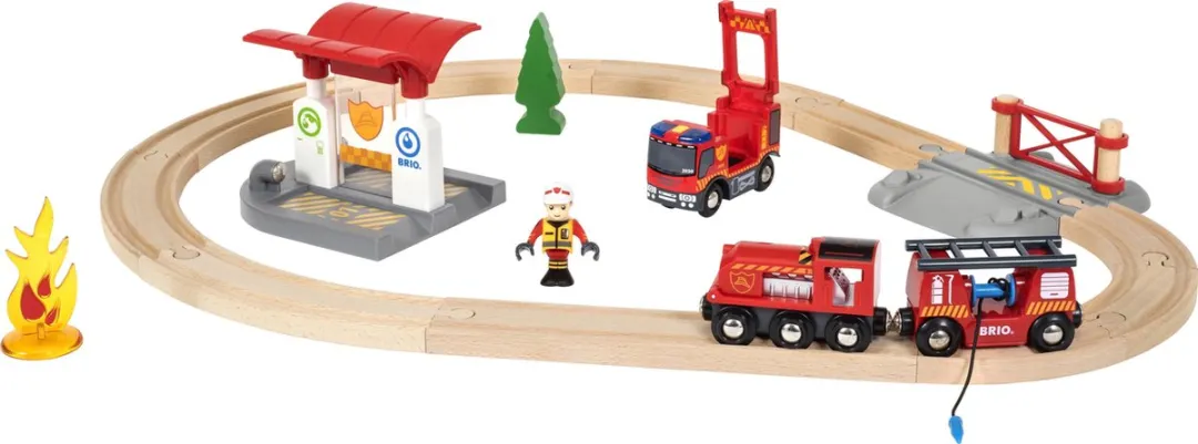 BRIO Treinset Brandweer 33815 - Meerdere kleuren