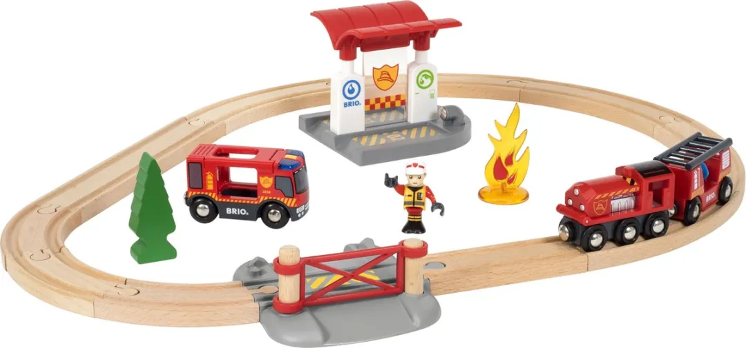 BRIO Treinset Brandweer 33815 - Meerdere kleuren
