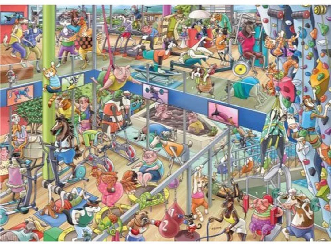 Heye Pet Gym Puzzel 1000 Stuks - Multicolor