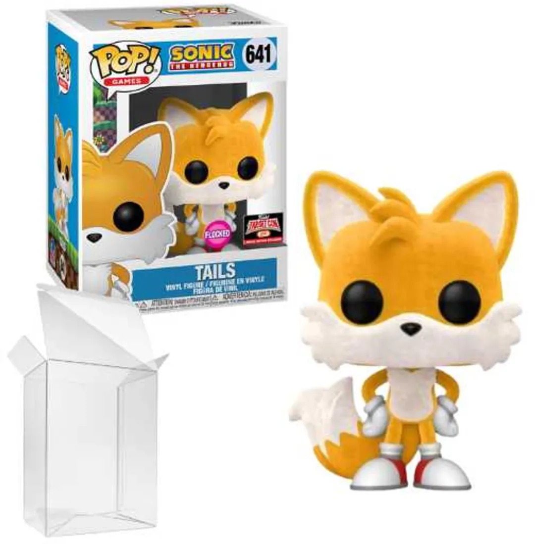 Funko Pop! Sonic the Hedgehog Tails Flocked #641
