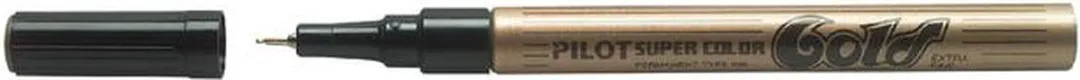Pilot Super Color Gouden Marker - Extra Fine Tip