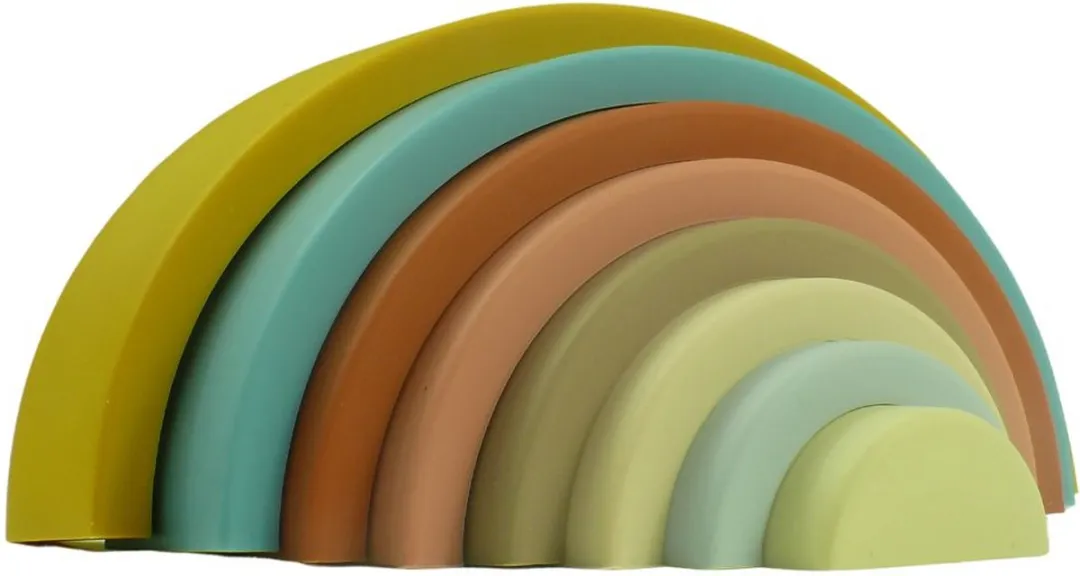 VintaToys Regenboog Stapelspeelgoed Siliconen