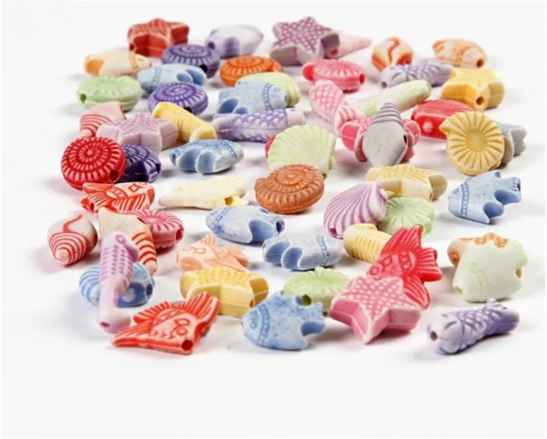 Creativ Company Plastic Zeedieren Kralen 9-12mm