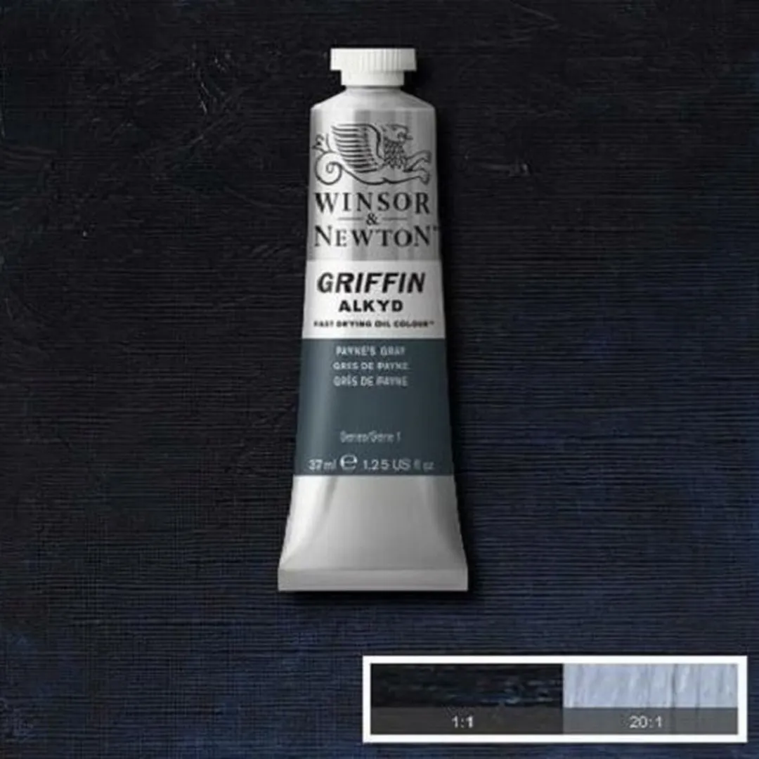 Winsor & Newton Griffin Alkyd Olieverf Paynes Grey 47 37ml