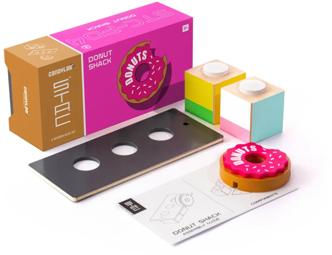 Candylab Toys Stack Food Shack Donut - Multicolor