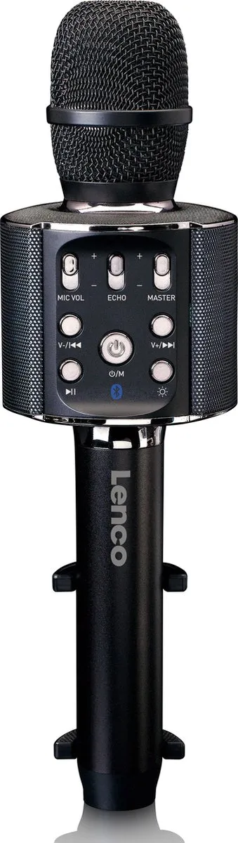 Lenco BMC-090BK Karaoke Microfoon - Bluetooth Speaker - Zwart