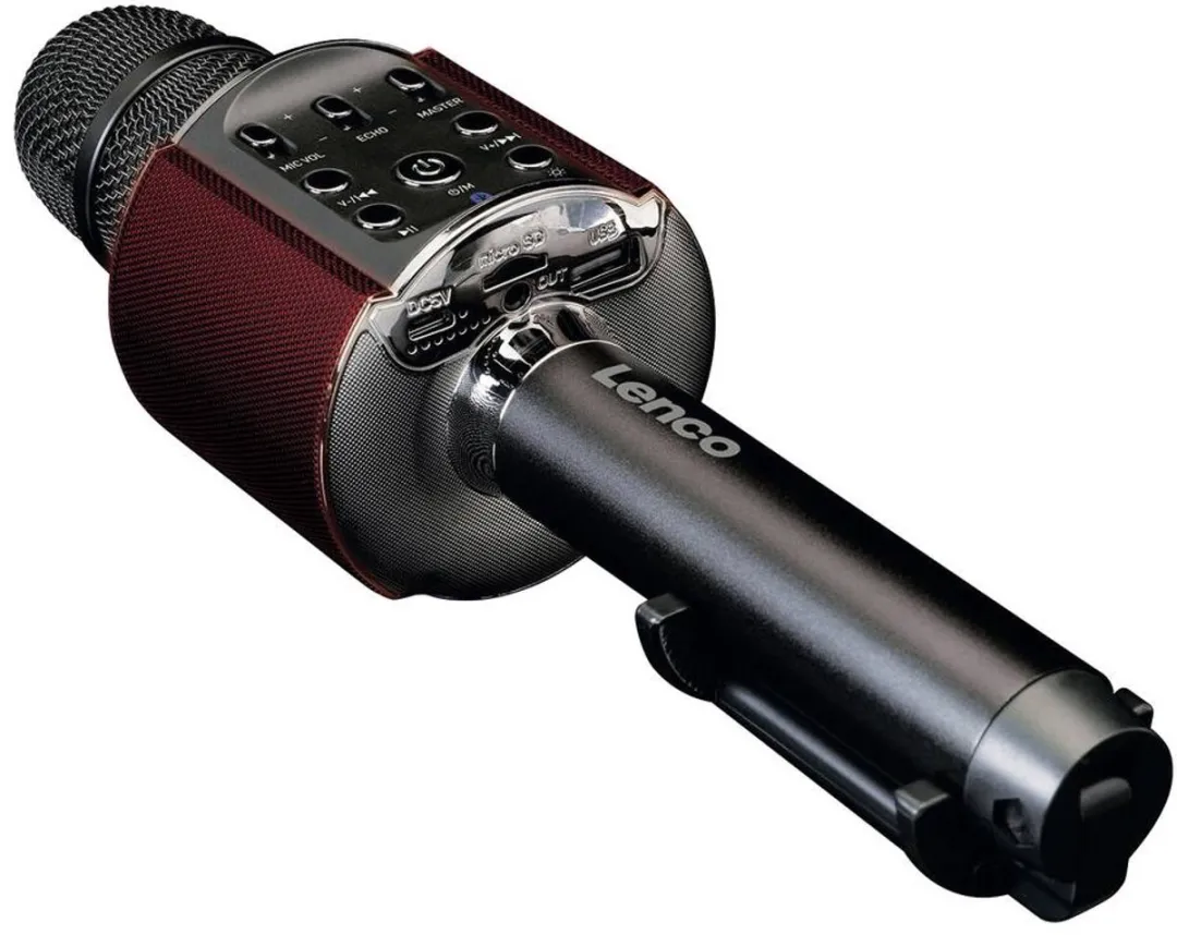 Lenco BMC-090BK Karaoke Microfoon - Bluetooth Speaker - Zwart - afbeelding 6 van 6