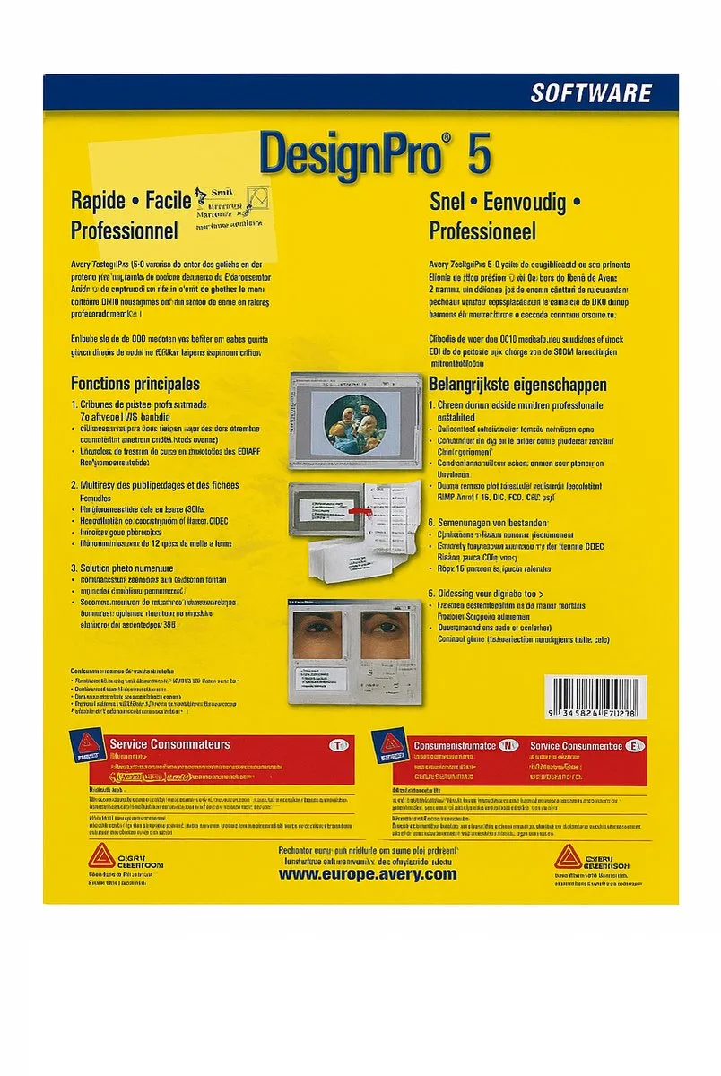 Avery DesignPro 5 Ontwerpsoftware - Multi