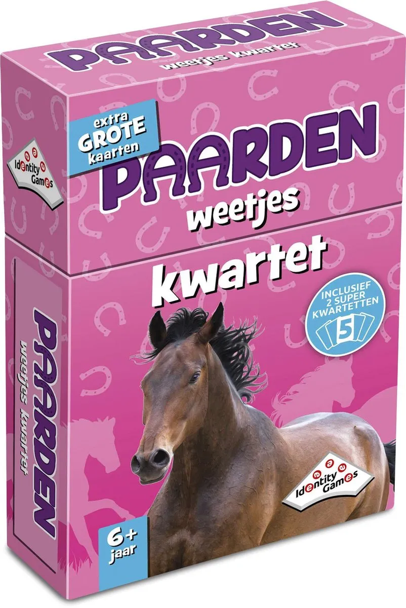Identity Games Paarden Weetjeskwartet Kaartspel 1886
