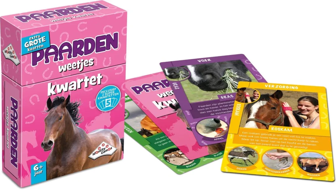 Identity Games Paarden Weetjeskwartet Kaartspel 1886