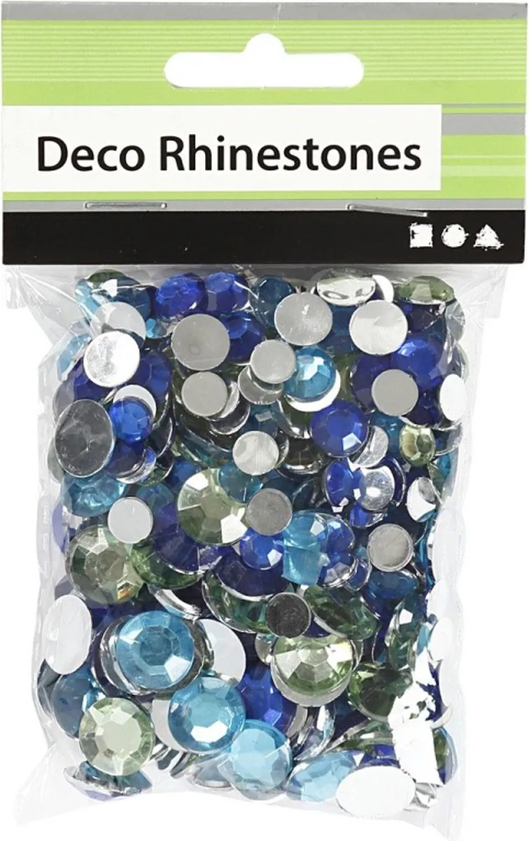 Creativ Company Strasstenen Blauwe Harmonie 6-12mm - 360 Stuks