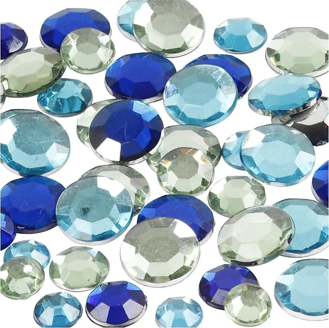 Creativ Company Strasstenen Blauwe Harmonie 6-12mm - 360 Stuks