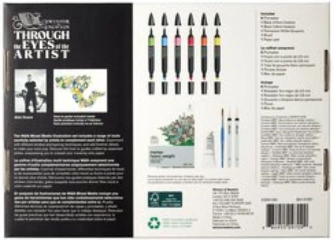 Winsor & Newton Mixed Media Illustration Set 0290180 - 11-delig Multi