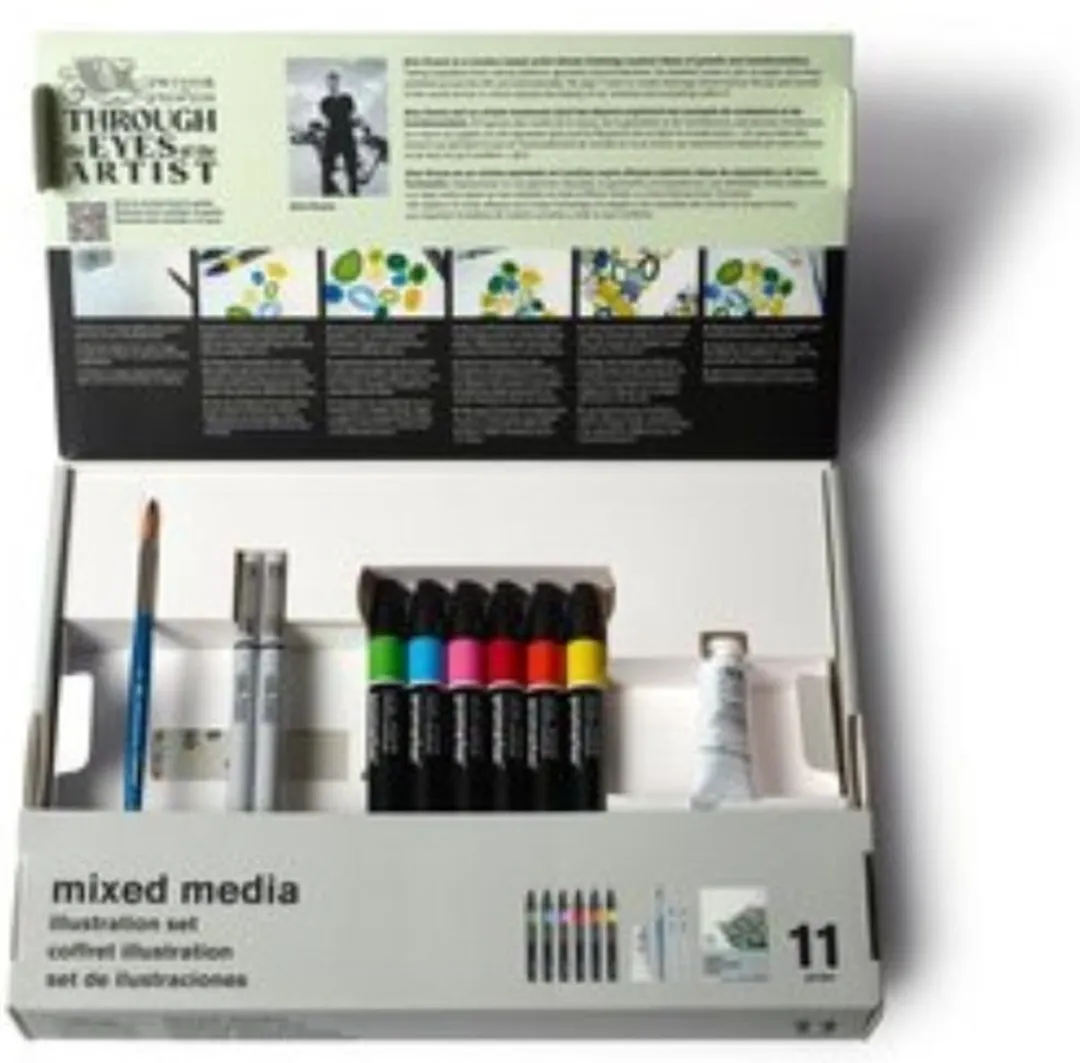 Winsor & Newton Mixed Media Illustration Set 0290180 - 11-delig Multi