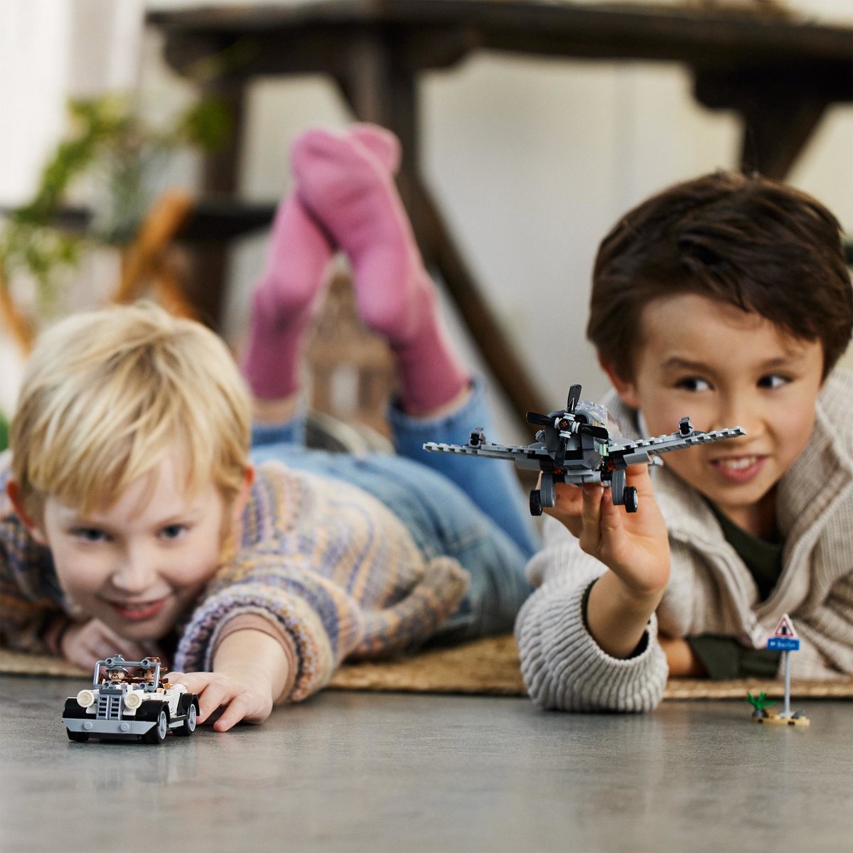 LEGO Indiana Jones Gevechtsvliegtuig Achtervolging Vliegtuig Speelgoed - 77012