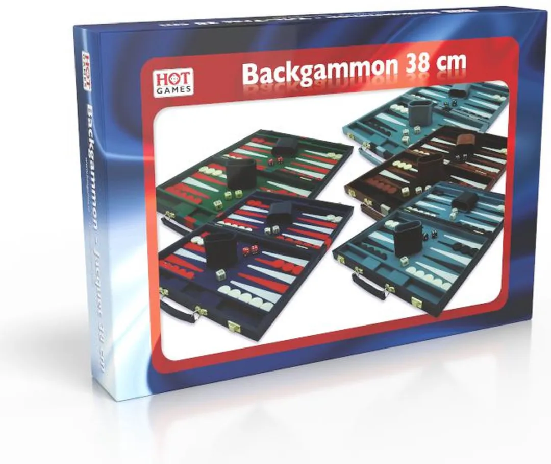 HOT Games Backgammon Koffer 604165 - Grijs