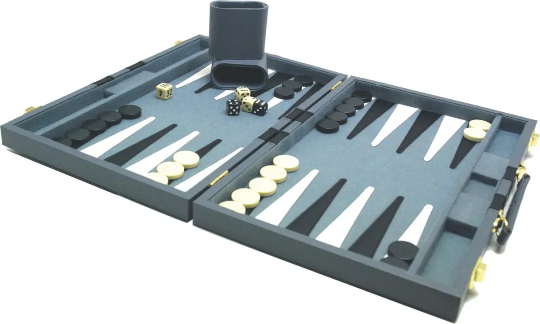 HOT Games Backgammon Koffer 604165 - Grijs